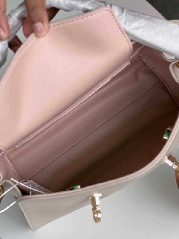 Ferragamo Mini Hug Crossbody Bag in Ash Grey Leather