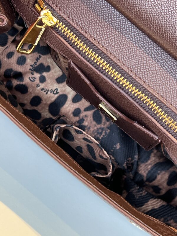 Dolce & Gabbana Medium Sicily Bag in Burgundy Dauphine Leather
