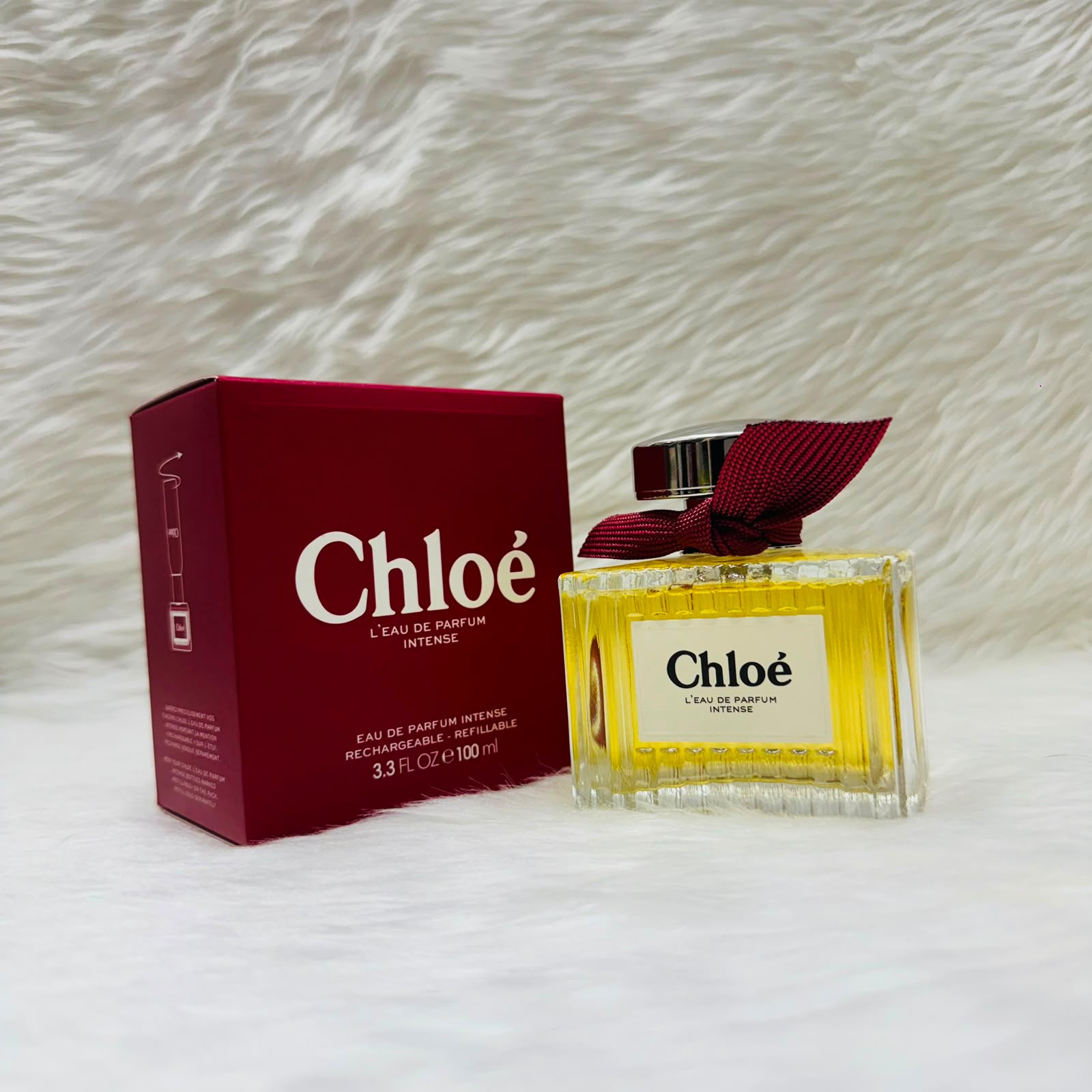 Chloé L'Eau de Parfum Intense Deep Red Burgundy Ribbon Spray (100ml)
