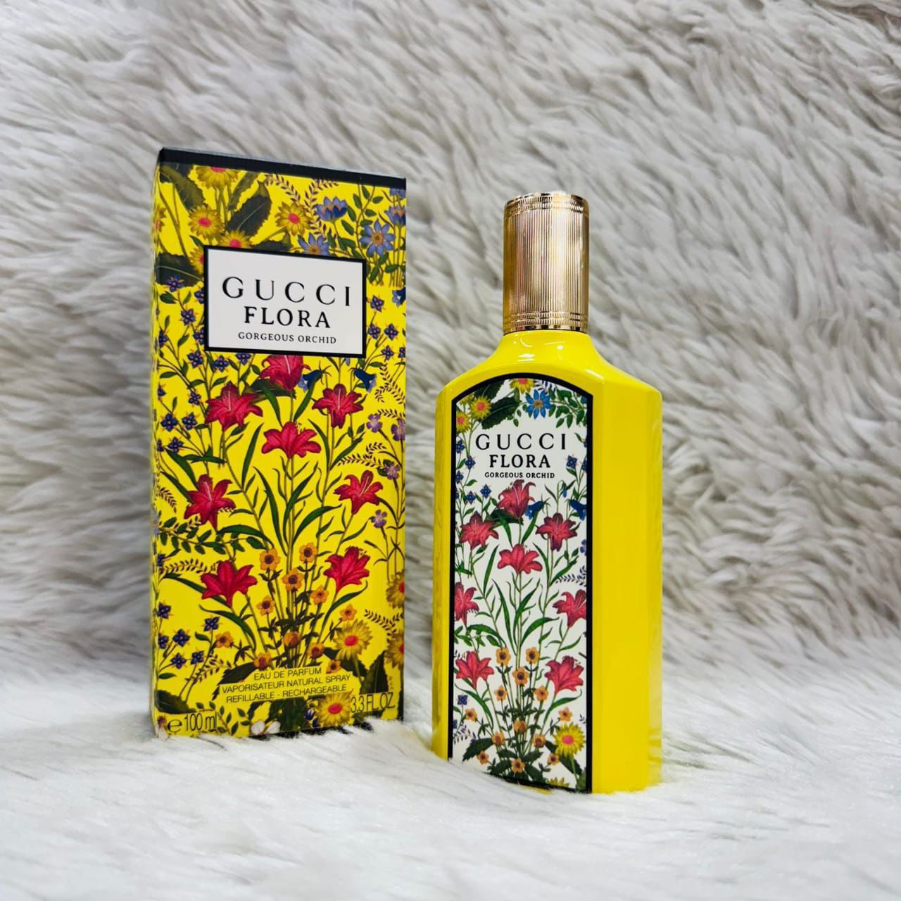 Gucci Flora Gorgeous Orchid Women's Vibrant Yellow Eau de Parfum Spray (100ml)