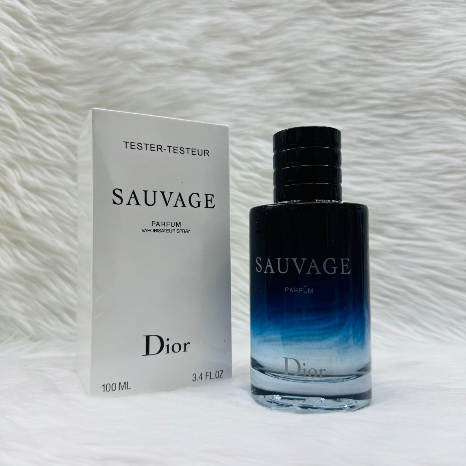 Dior Sauvage Parfum Men's Midnight Blue Ombre Spray Tester (100ml)