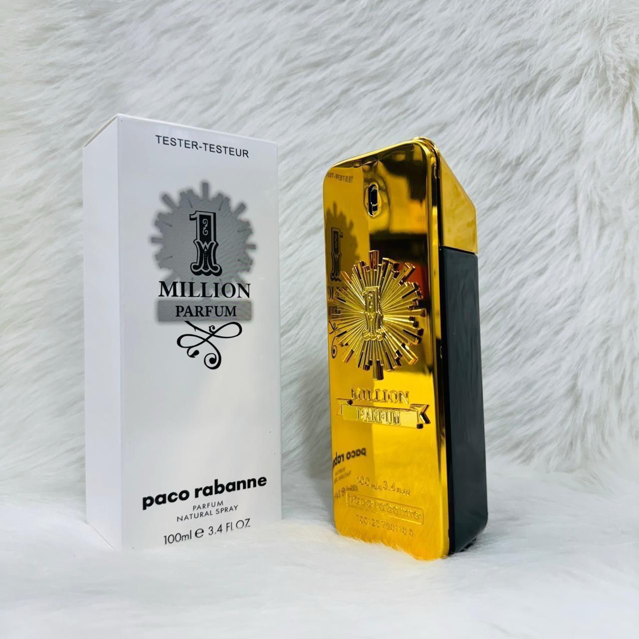 Paco Rabanne 1 Million Parfum Men's Metallic Gold Flacon Spray Tester (100ml)