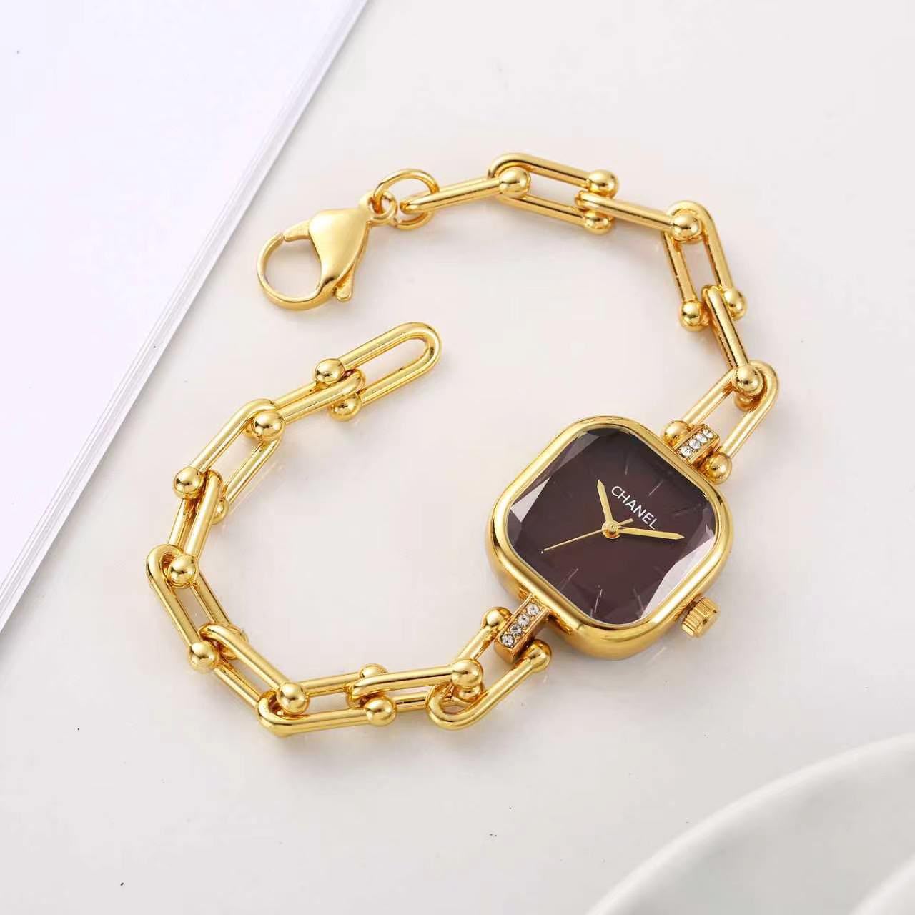 Chanel Première Edition Originale Women's Watch in Yellow Gold-Tone Steel with Black Dial