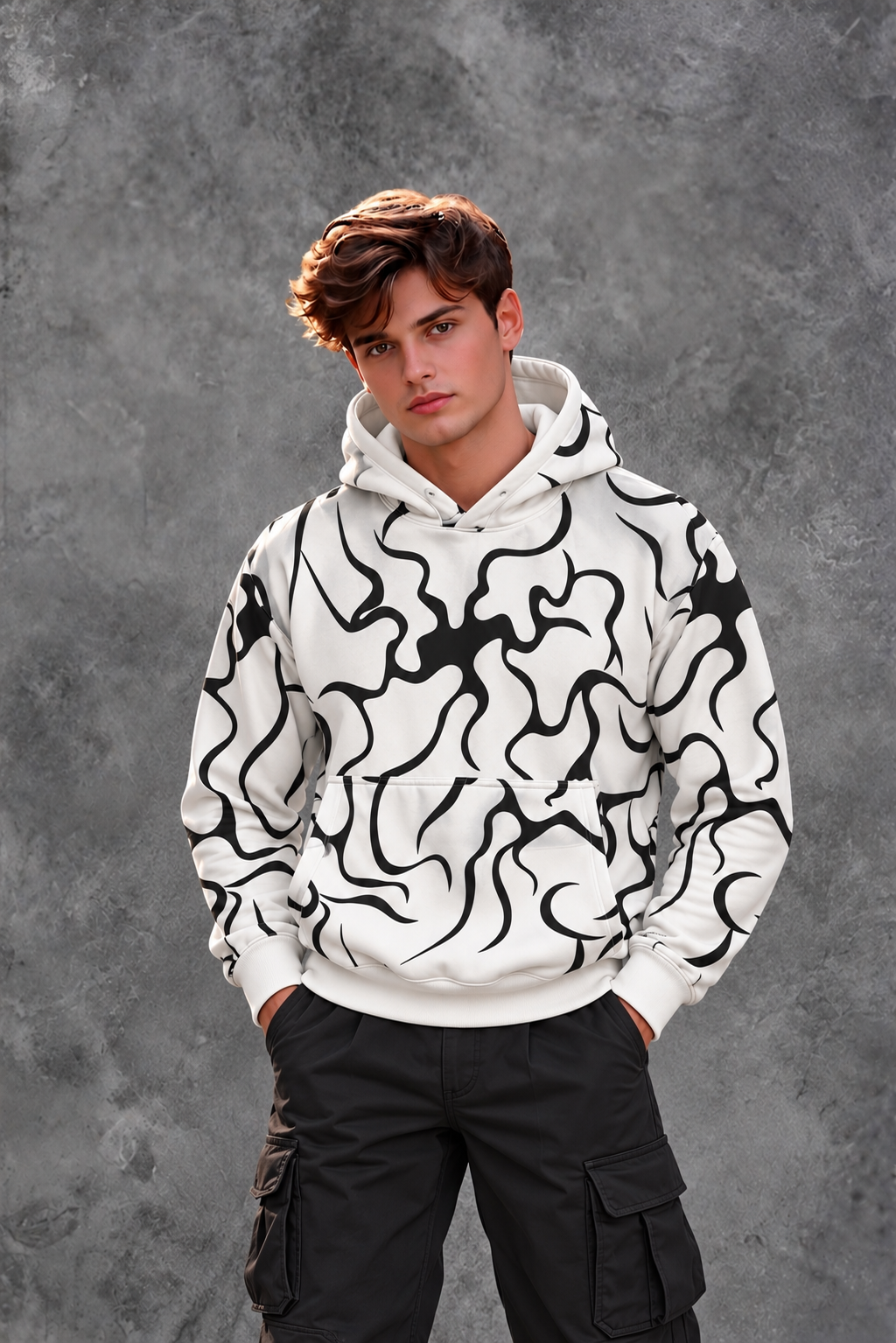 Fear of God Essentials Men's Heather Grey Fear of God Boxy Hooded Sweatshirt
